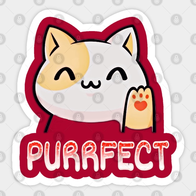 Purrfect Sticker by Black Cat Alley